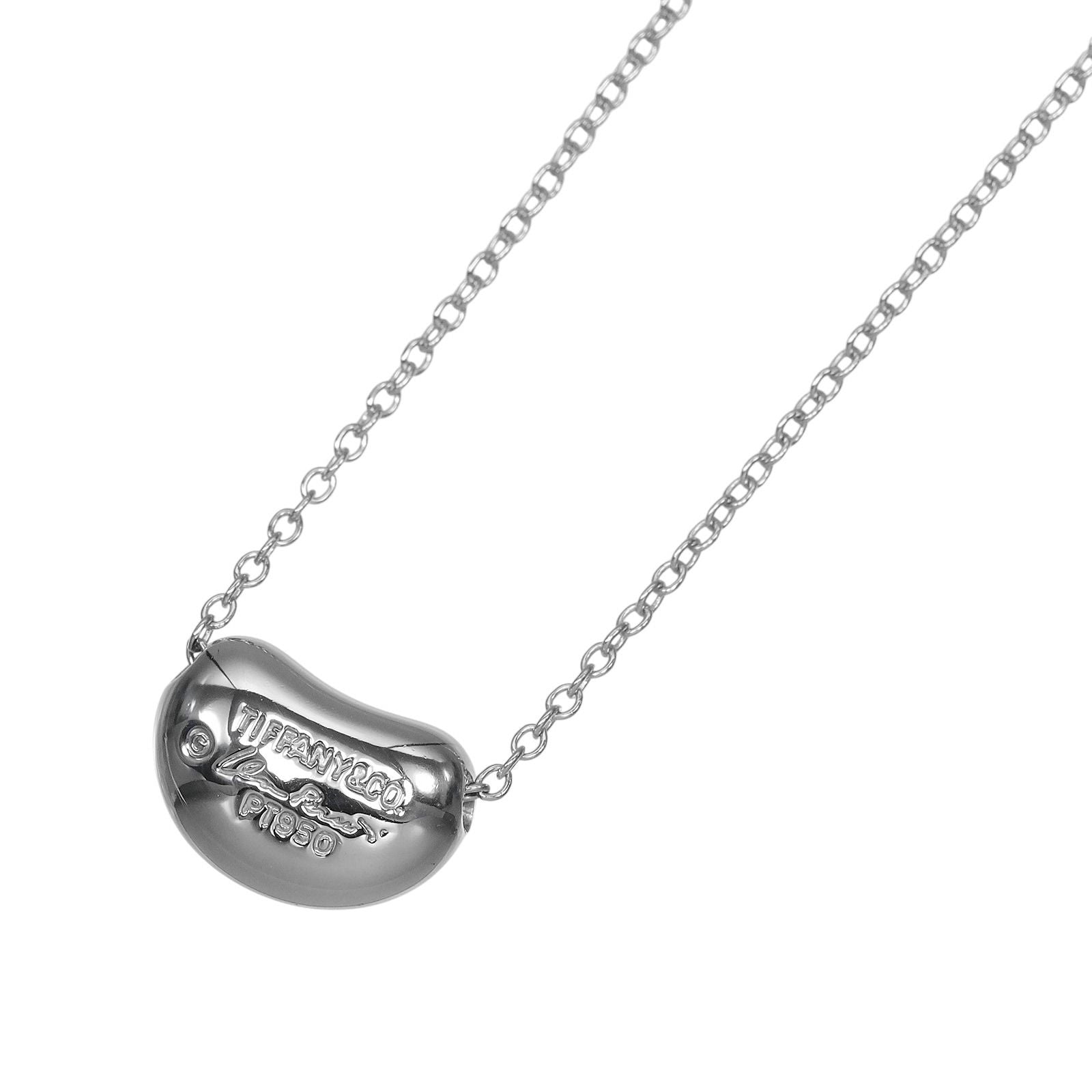 Tiffany & Co Bean Platinum Necklace — view 3