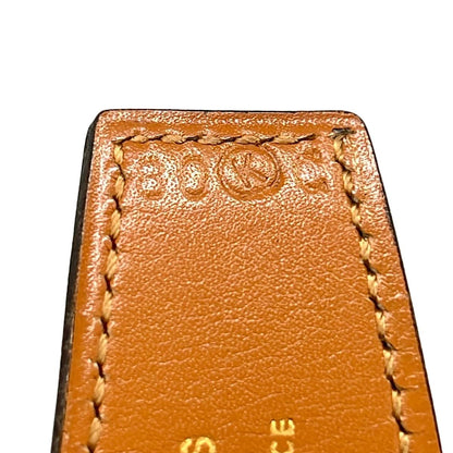 Hermes Belt 80 Bordeaux Brown Gold Reversible Leather — view 5