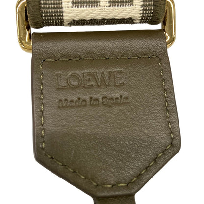 Loewe Shoulder Strap Khaki Anagram Leather — view 3
