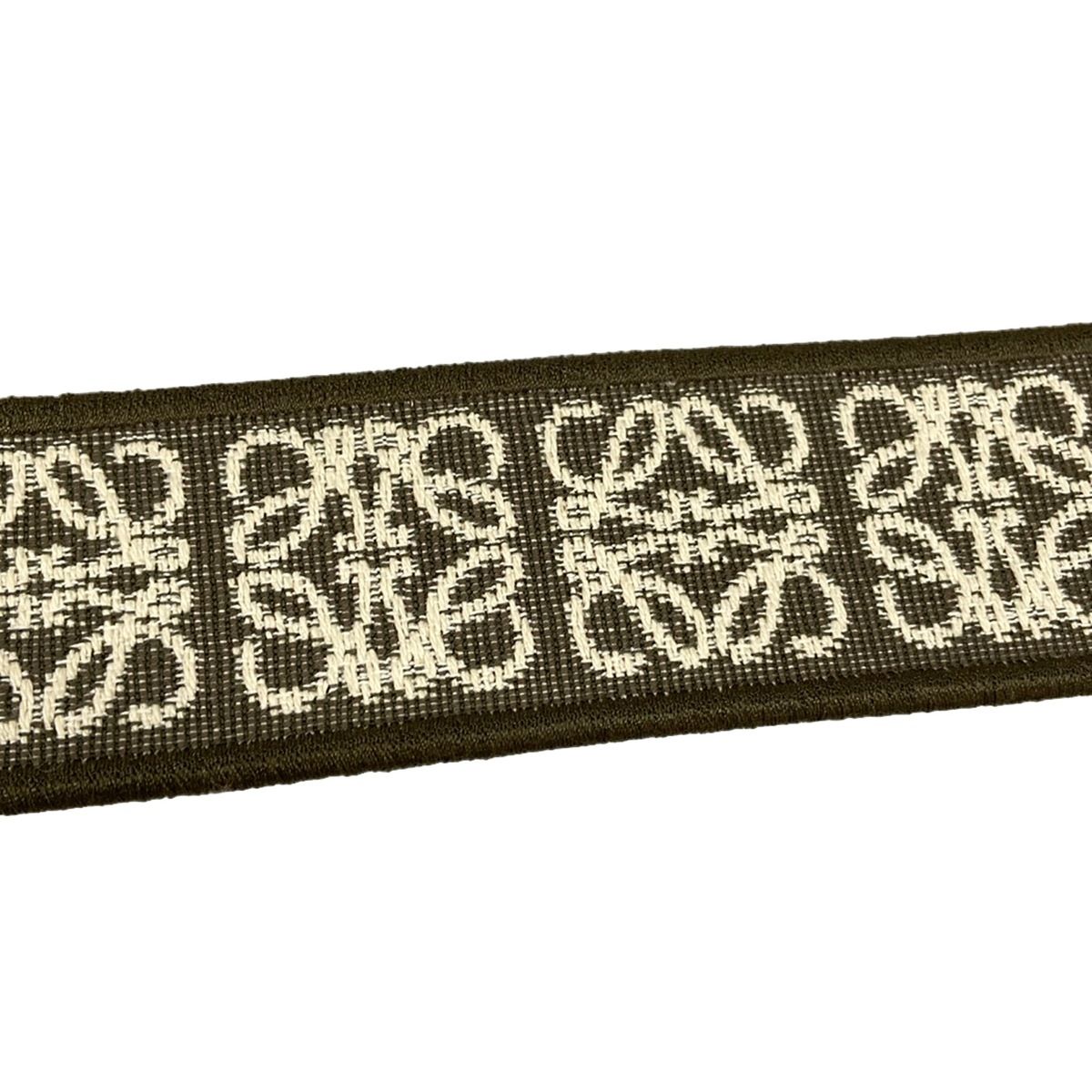 Loewe Shoulder Strap Khaki Anagram Leather — view 5