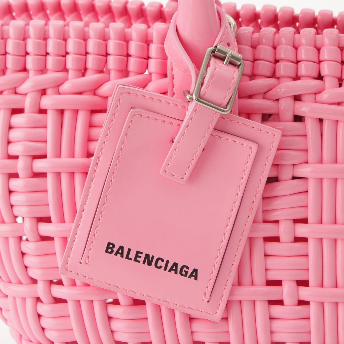 Balenciaga Bistro Basket Tote Pink XS — view 8