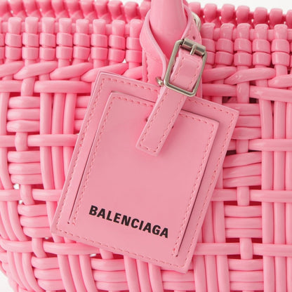 Balenciaga Bistro Basket Tote Pink XS — view 8