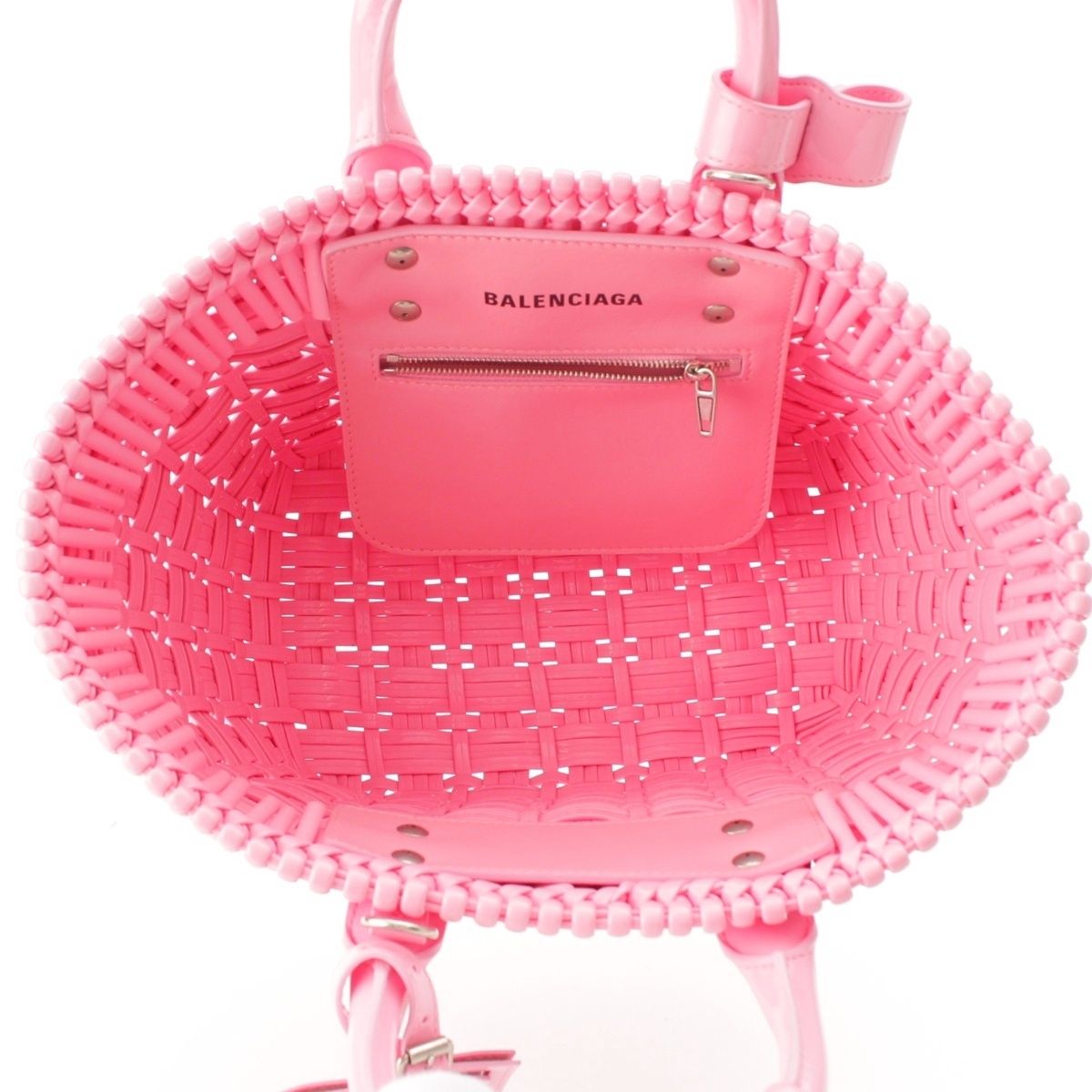 Balenciaga Bistro Basket Tote Pink XS — view 6