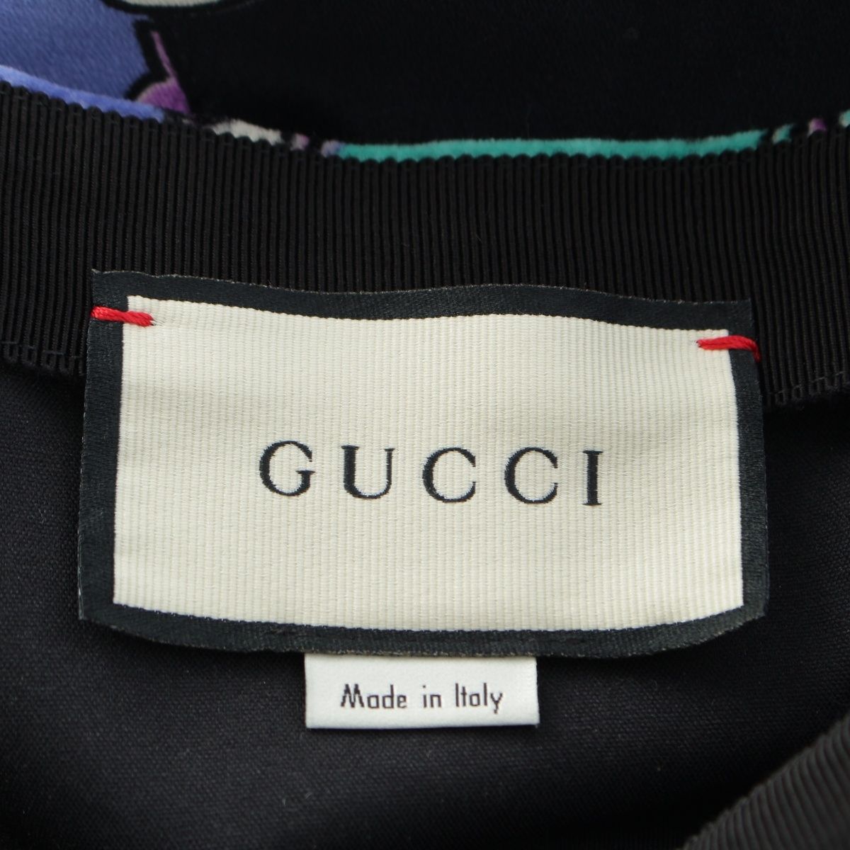 Gucci Michele GG Velour Print Long Skirt Purple 36 — view 7