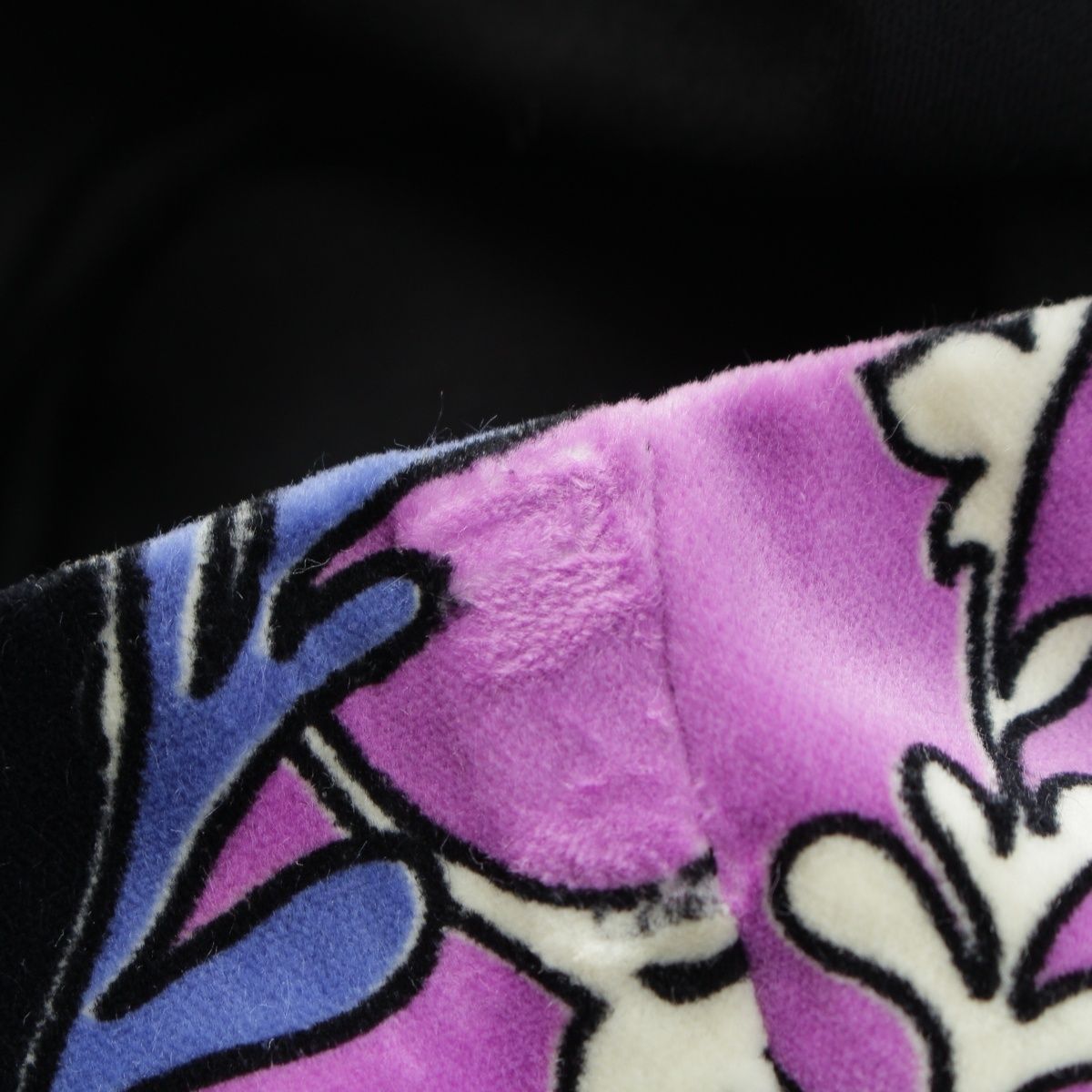 Gucci Michele GG Velour Print Long Skirt Purple 36 — view 6