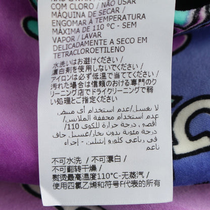 Gucci Michele GG Velour Print Long Skirt Purple 36 — view 9