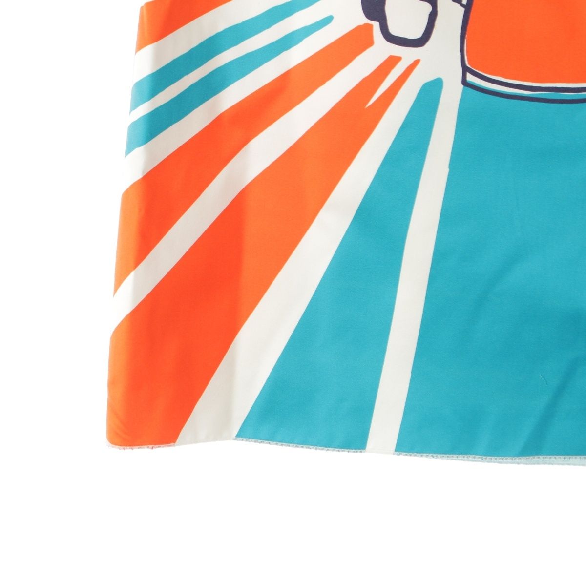 Gucci Silk Michele Space Cat Illustration Print Long Skirt Multi Color 38 — view 5