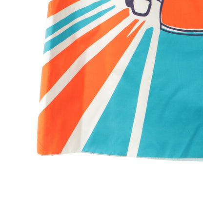 Gucci Silk Michele Space Cat Illustration Print Long Skirt Multi Color 38 — view 5