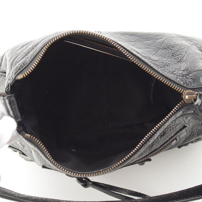 Balenciaga le City Moto Leather Mini 2-Way Handbag Black — view 7