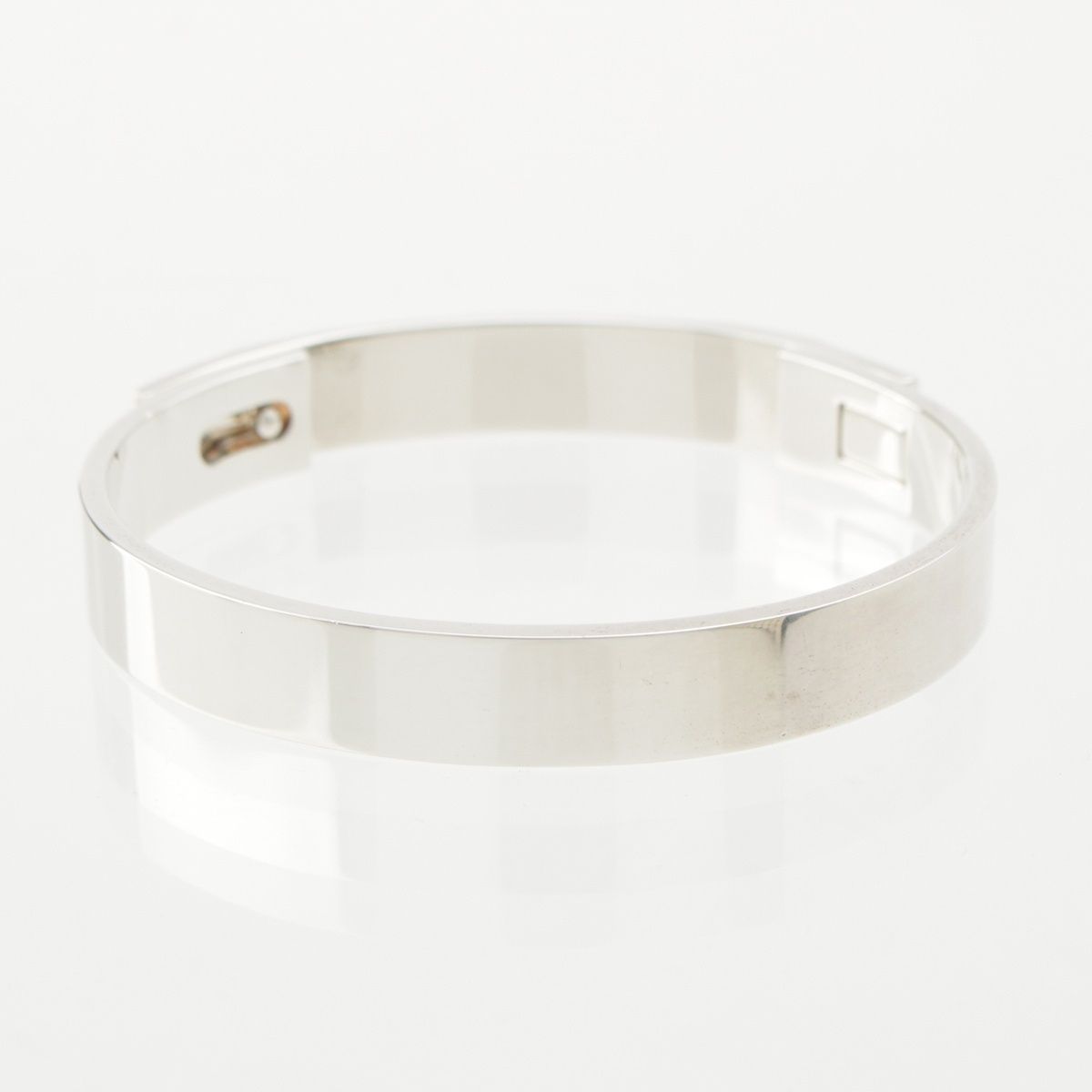 Hermes Collier de Chien ST Bracelet Bangle Silver — view 3