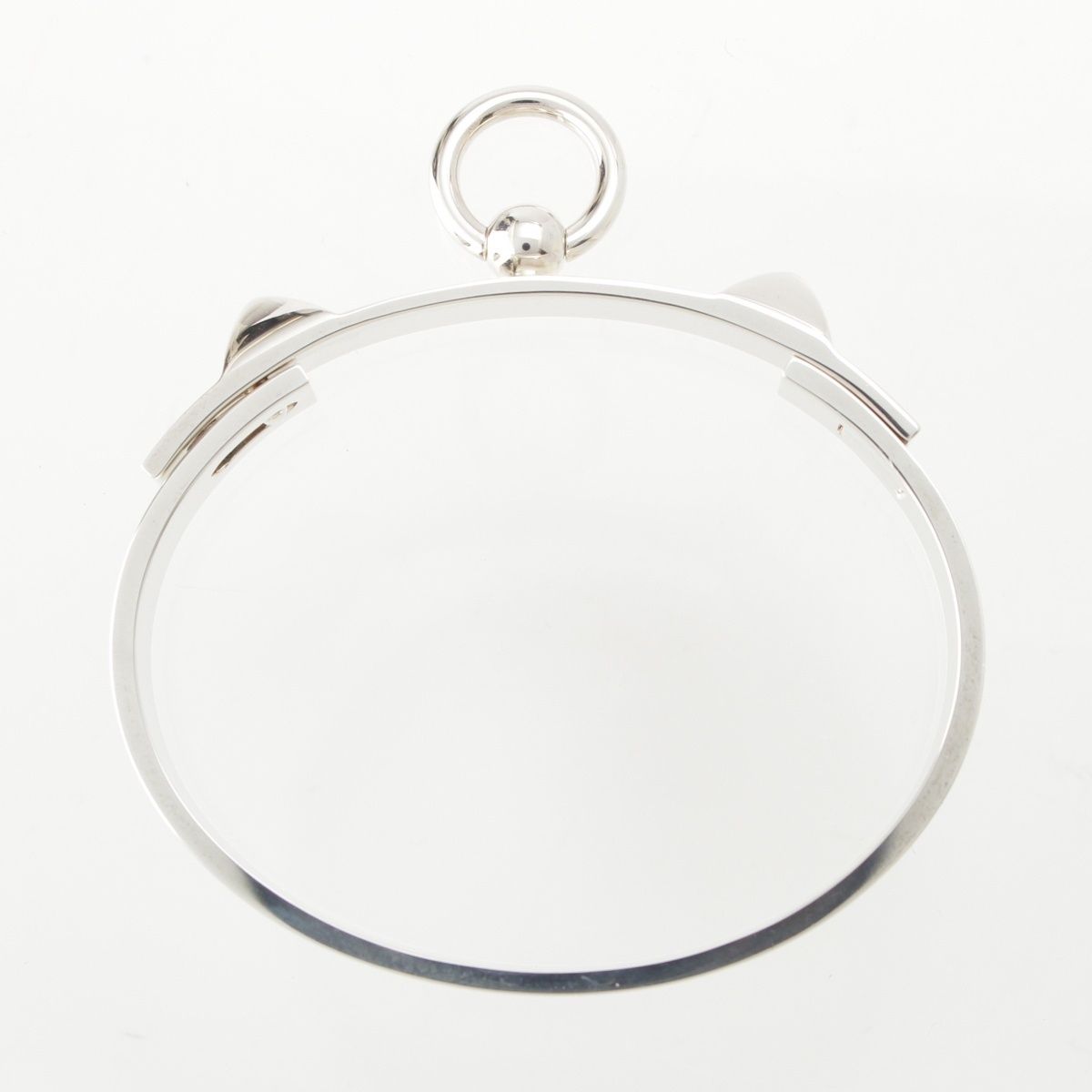 Hermes Collier de Chien ST Bracelet Bangle Silver — view 5