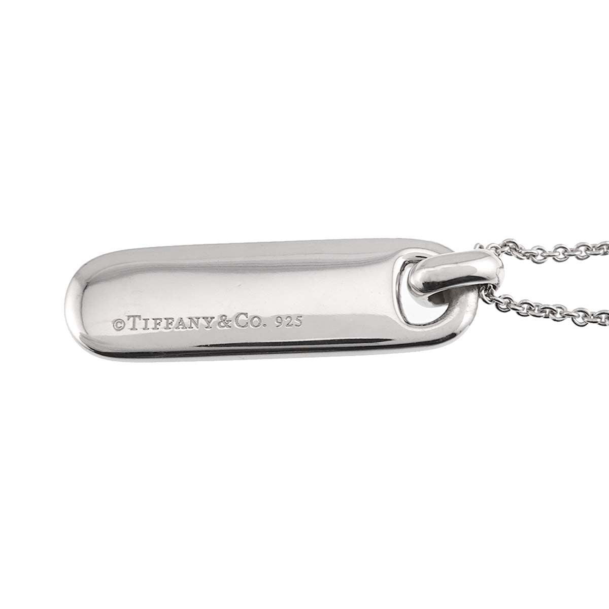 Tiffany & Co Logo Plate Necklace 50 cm 925 Sterling Silver — view 3