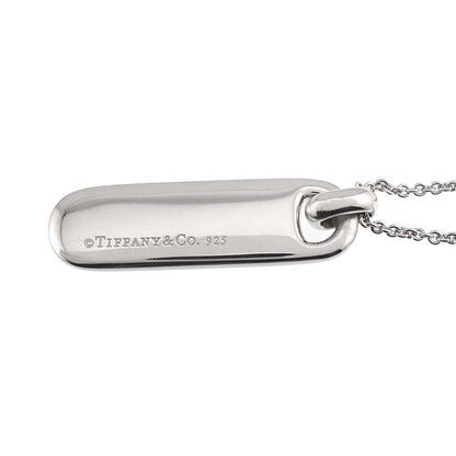 Tiffany & Co Logo Plate Necklace 50 cm 925 Sterling Silver — view 3