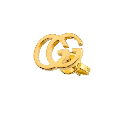 Gucci GG Running Logo Earrings 18k YG Yellow Gold 750 Single Only One Pierced — view 2