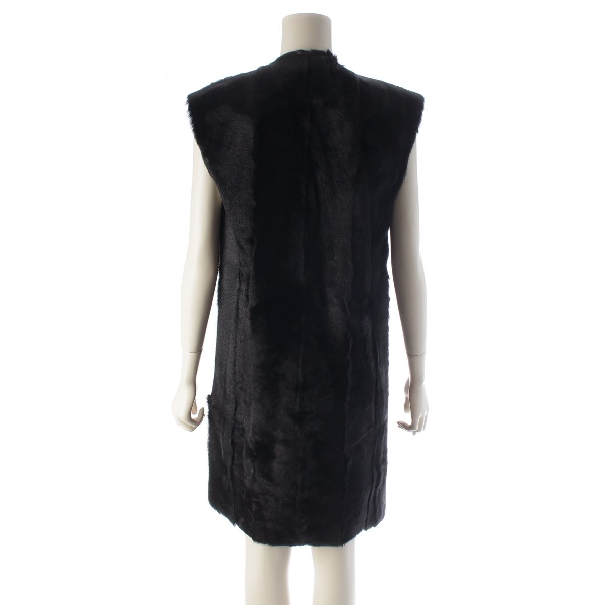 Prada Sports Goatfa Coat Vest Long Gilet Black 38 — view 4