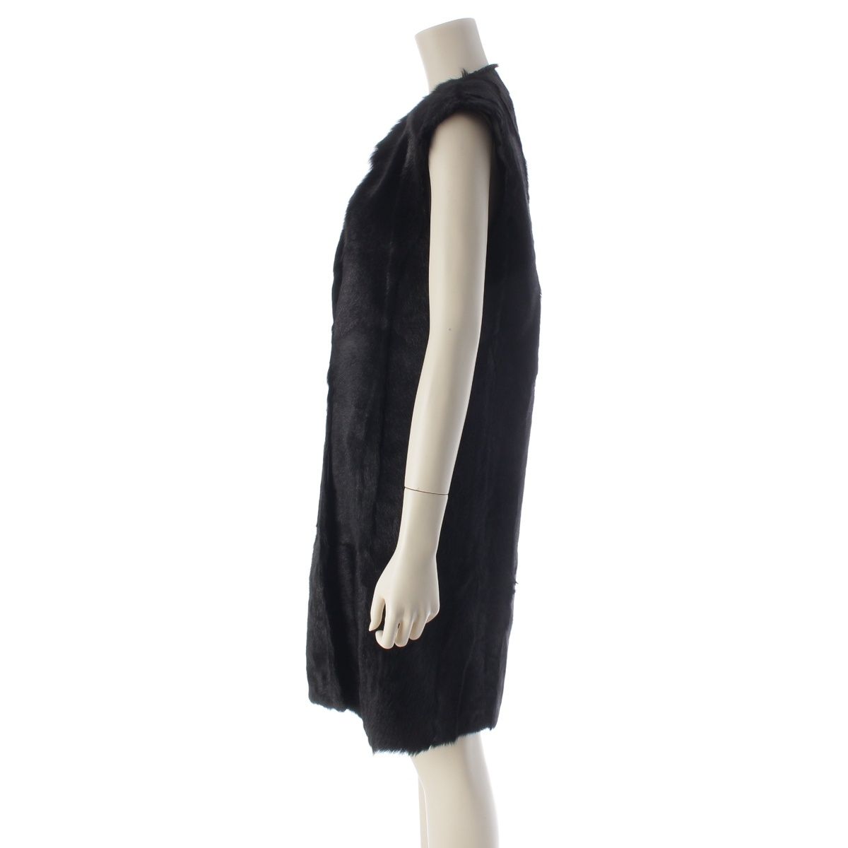 Prada Sports Goatfa Coat Vest Long Gilet Black 38 — view 3