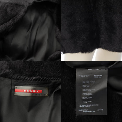 Prada Sports Goatfa Coat Vest Long Gilet Black 38 — view 9