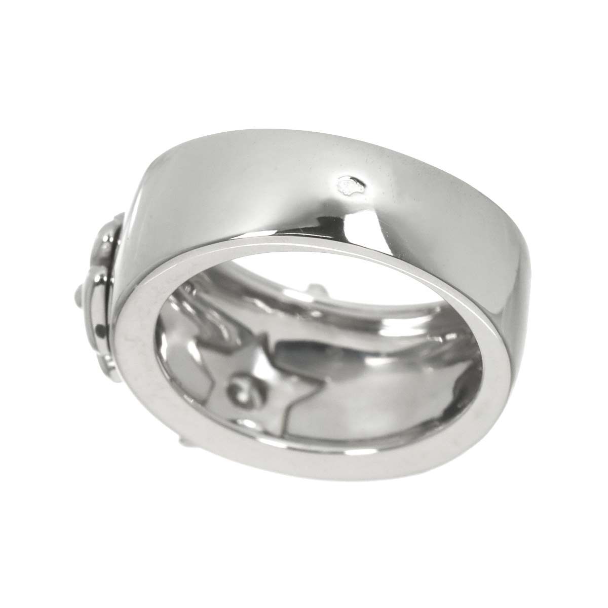 Chanel Three Symbols Ring Diamond 18k WG White Gold 750 — view 4