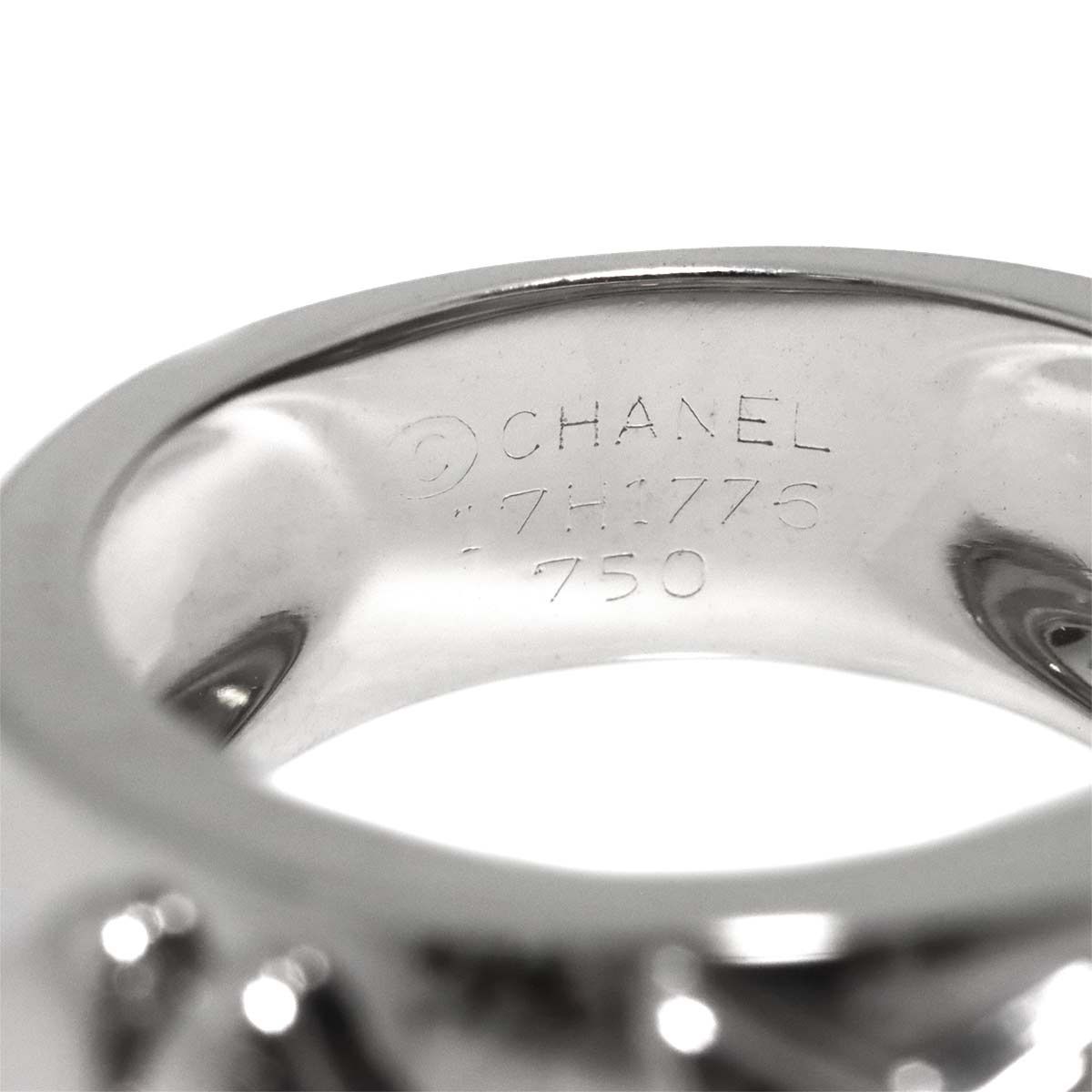 Chanel Three Symbols Ring Diamond 18k WG White Gold 750 — view 3