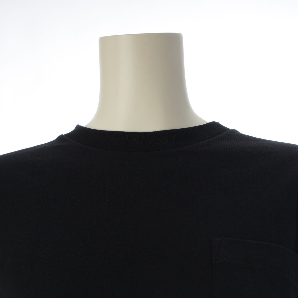 Prada Cotton Triangle Logo Cropped Short Sleeve Top Black XS — view 5
