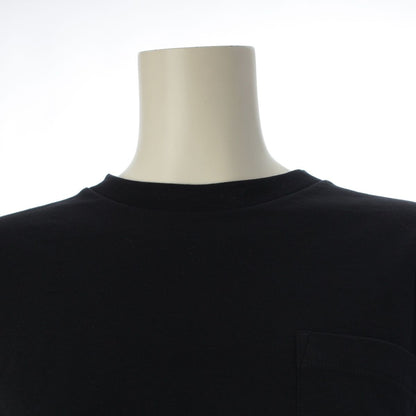 Prada Cotton Triangle Logo Cropped Short Sleeve Top Black XS — view 5
