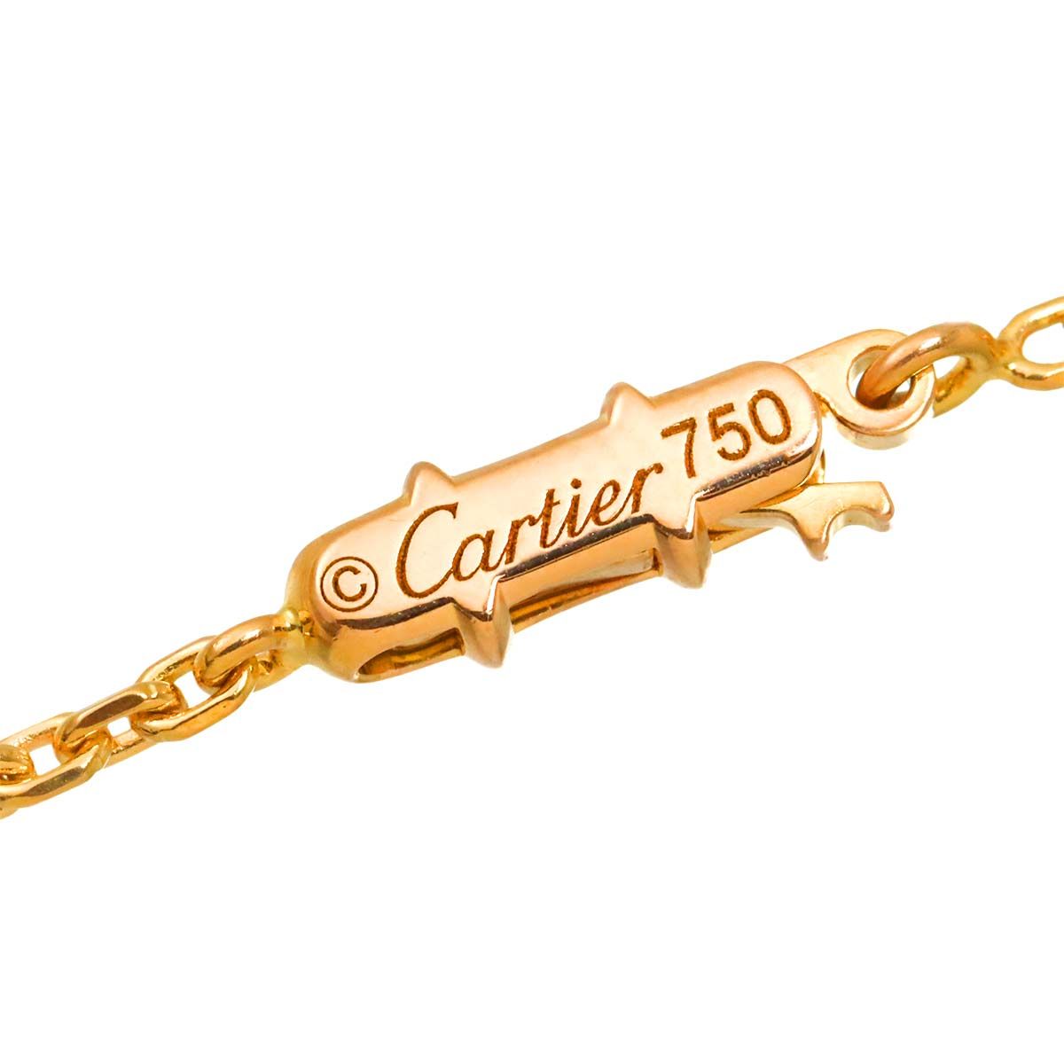 Cartier Double Heart Necklace 41 cm 18k PG WG Pink White Gold — view 4