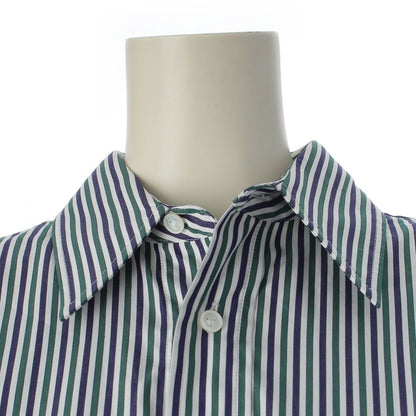 Bottega Veneta Cotton Striped Oversize Long Sleeve Shirt Top Multi Color 34 — view 5