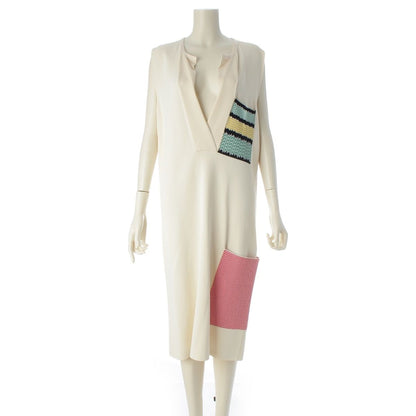 Celine Phoebe Philo Era Silk Rayon Patchwork Pocket Dress