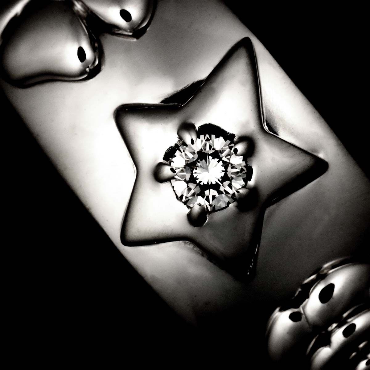 Chanel Three Symbols Ring Diamond 18k WG White Gold 750 — view 6