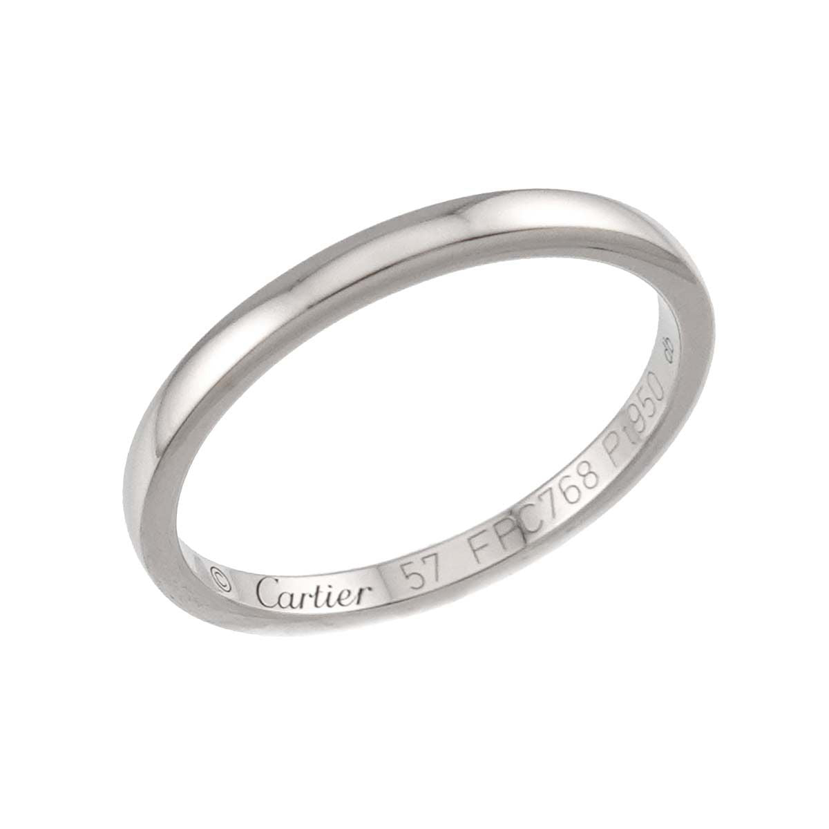 Cartier Ballerina 57 Ring Width 2 mm Pt Platinum — view 5