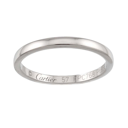 Cartier Ballerina 57 Ring Width 2 mm Pt Platinum — view 2