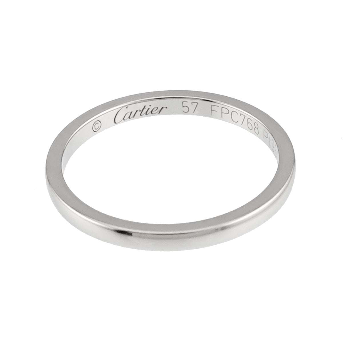 Cartier Ballerina 57 Ring Width 2 mm Pt Platinum — view 3