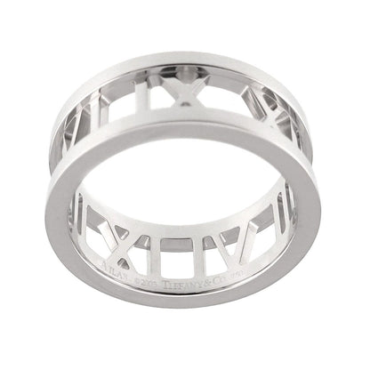 Tiffany & Co Atlas Open Ring 18k WG White Gold 750 — view 3