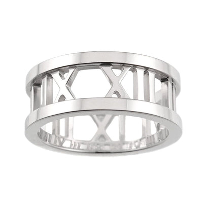 Tiffany & Co Atlas Open Ring 18k WG White Gold 750 — view 2