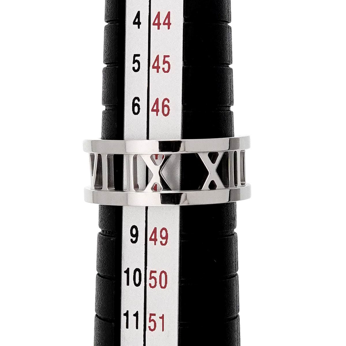 Tiffany & Co Atlas Open Ring 18k WG White Gold 750 — view 6