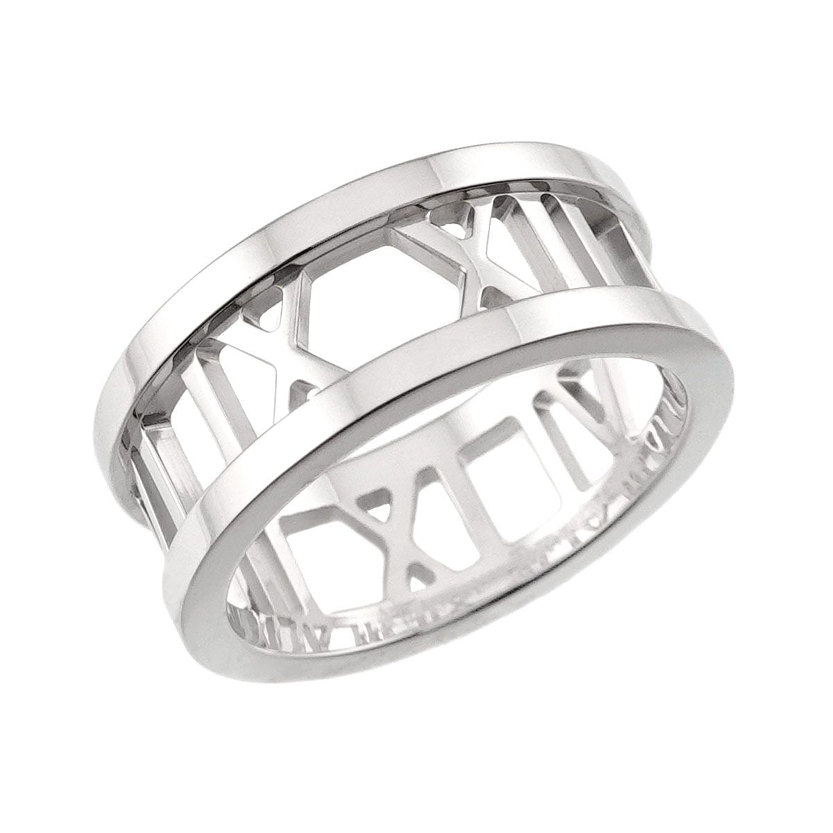 Tiffany & Co Atlas Open Ring 18k WG White Gold 750 — view 5