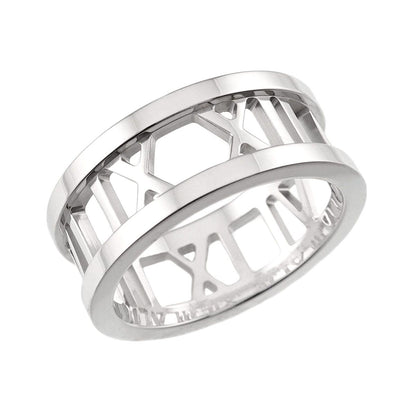 Tiffany & Co Atlas Open Ring 18k WG White Gold 750 — view 5