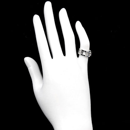 Tiffany & Co Atlas Open Ring 18k WG White Gold 750 — view 7