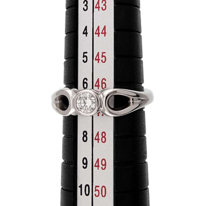 Tiffany & Co Double Open Teardrop Ring Diamond Pt Platinum — view 6