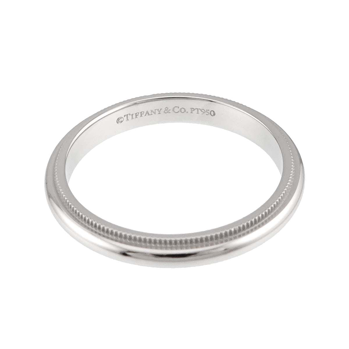 Tiffany & Co Milgray Ring Width mm Pt Platinum Together Milgrain — view 3