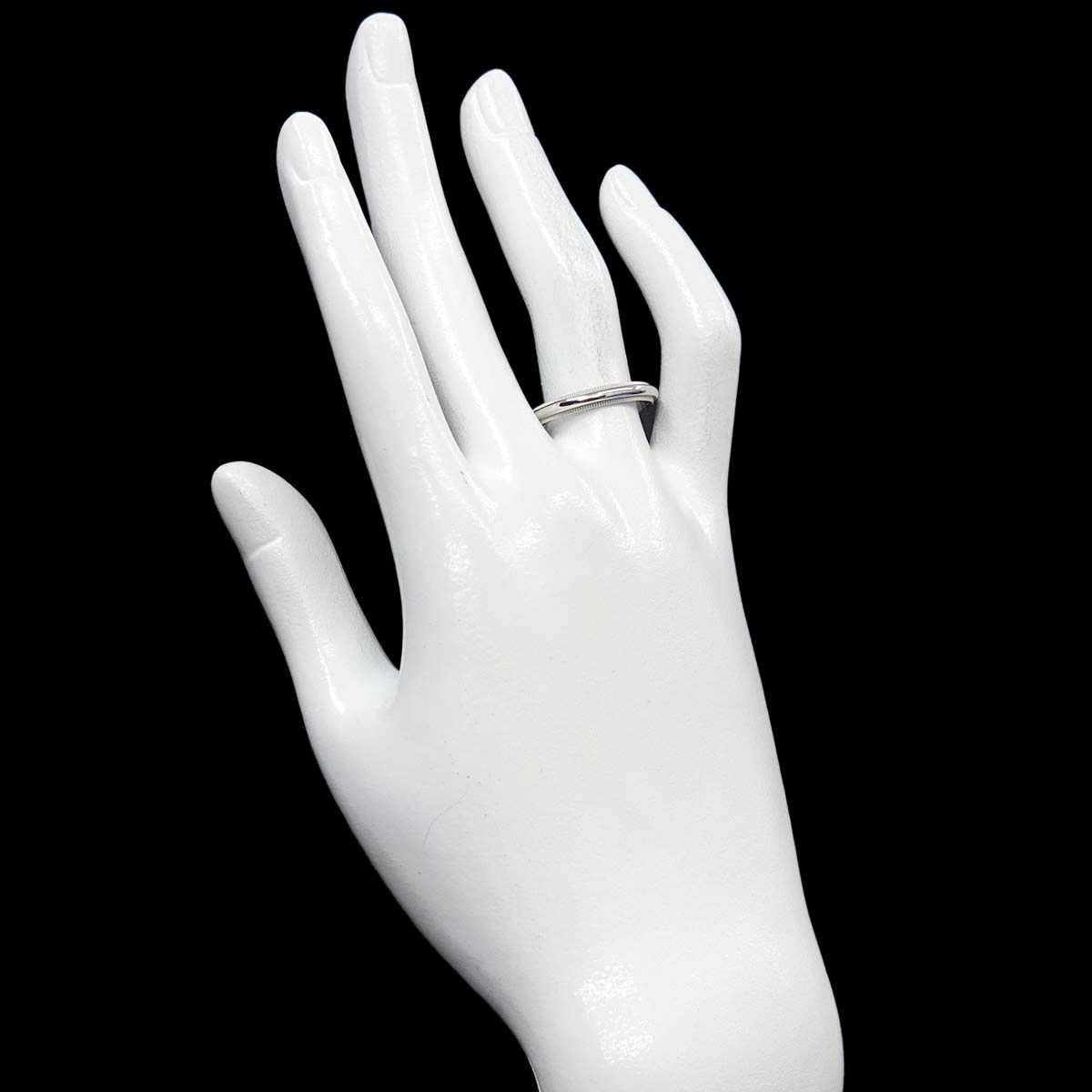 Tiffany & Co Milgray Ring Width mm Pt Platinum Together Milgrain — view 6