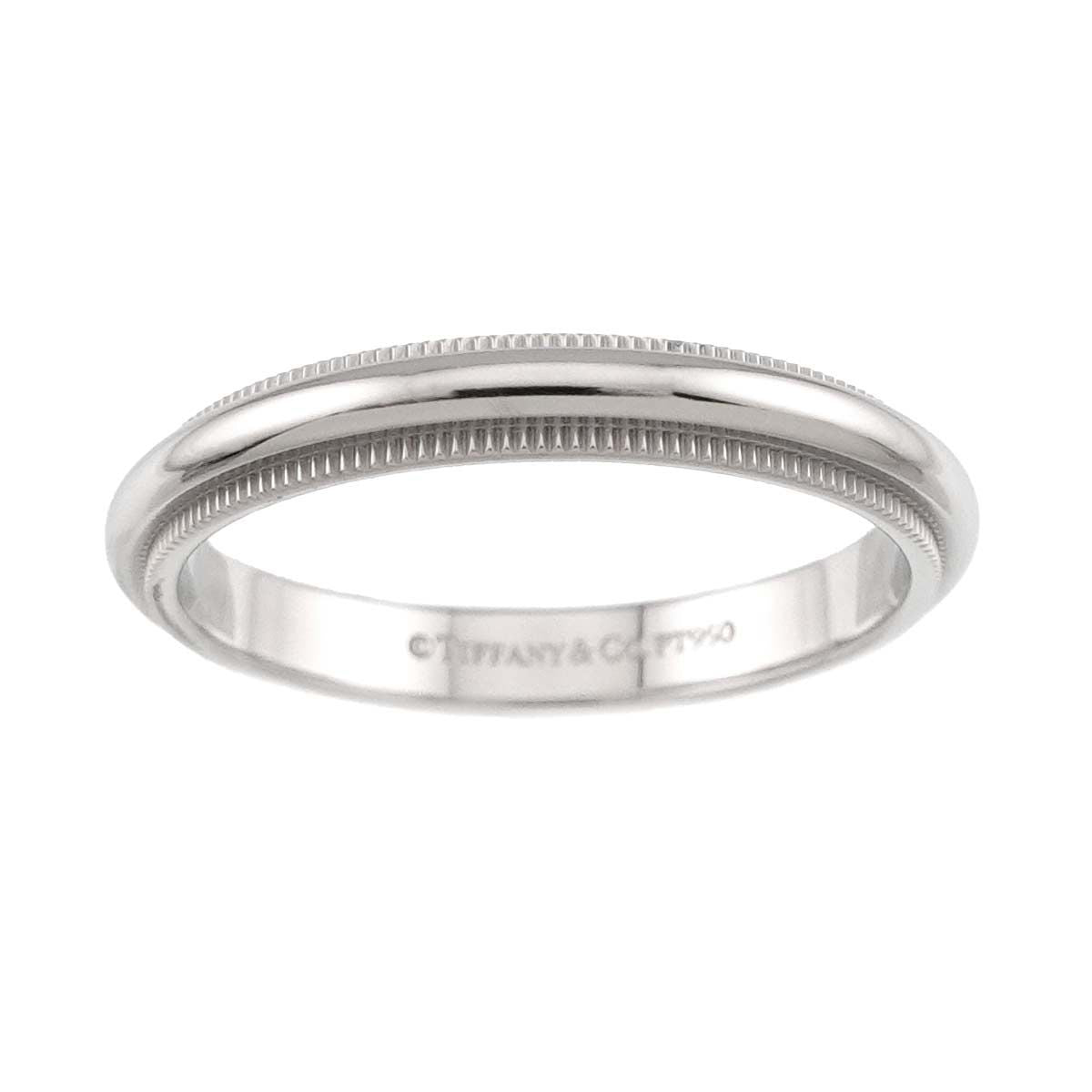 Tiffany & Co Milgray Ring Width mm Pt Platinum Together Milgrain — view 2
