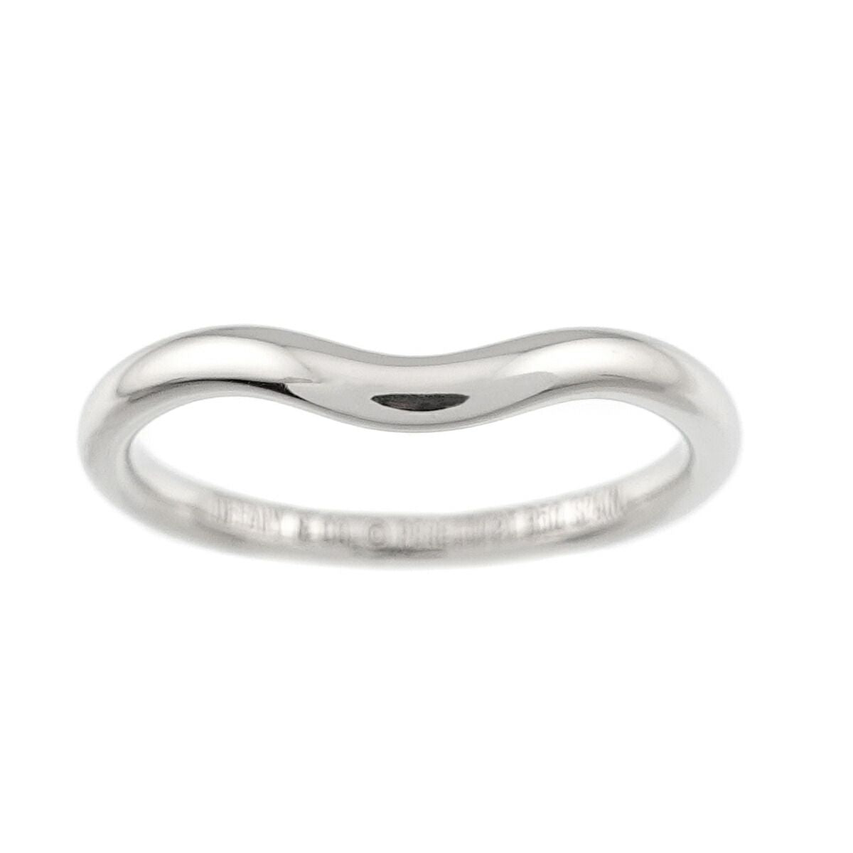 Tiffany & Co Curved Band Ring Pt Platinum — view 2