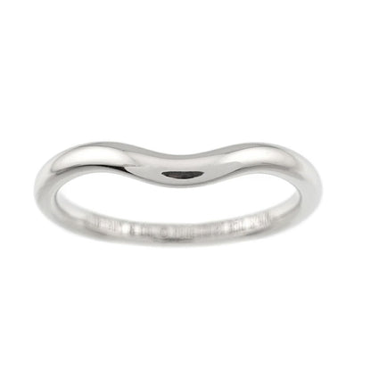 Tiffany & Co Curved Band Ring Pt Platinum — view 2