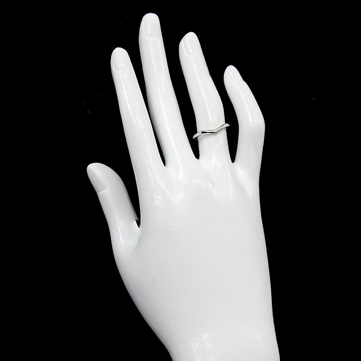 Tiffany & Co Curved Band Ring Pt Platinum — view 6