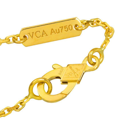 Van Cleef & Arpels Vintage Alhambra Onyx Necklace 42 cm 18k YG — view 4