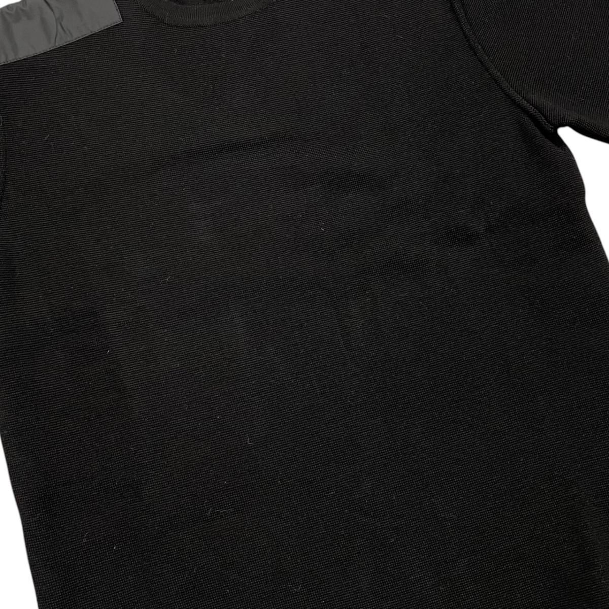 Prada Sweatshirt Shirt Logo Tag 48 Wool Nylon Black — view 7