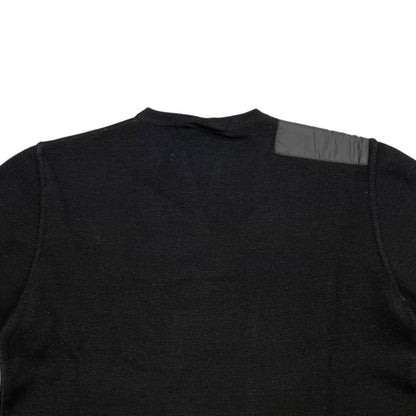 Prada Sweatshirt Shirt Logo Tag 48 Wool Nylon Black — view 5