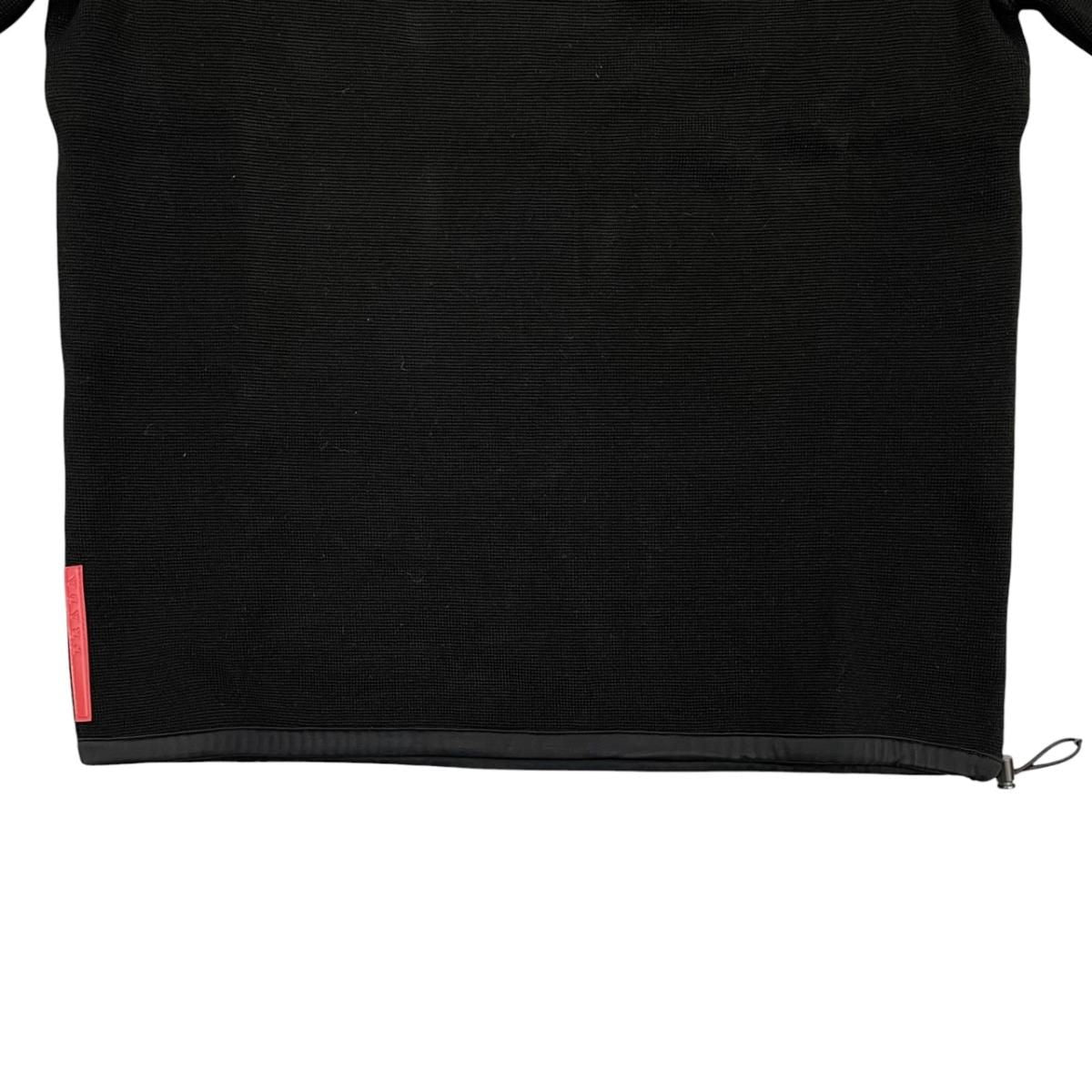 Prada Sweatshirt Shirt Logo Tag 48 Wool Nylon Black — view 4