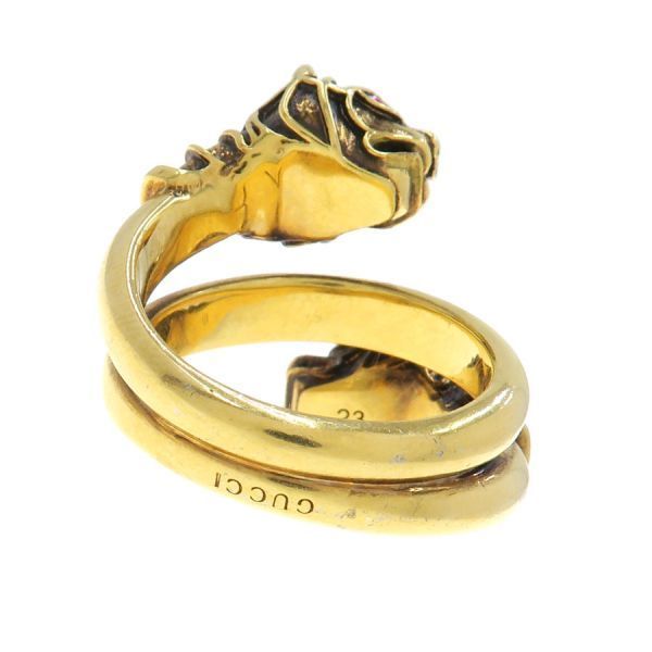 Gucci Tiger Head Link 23 Ring — view 3